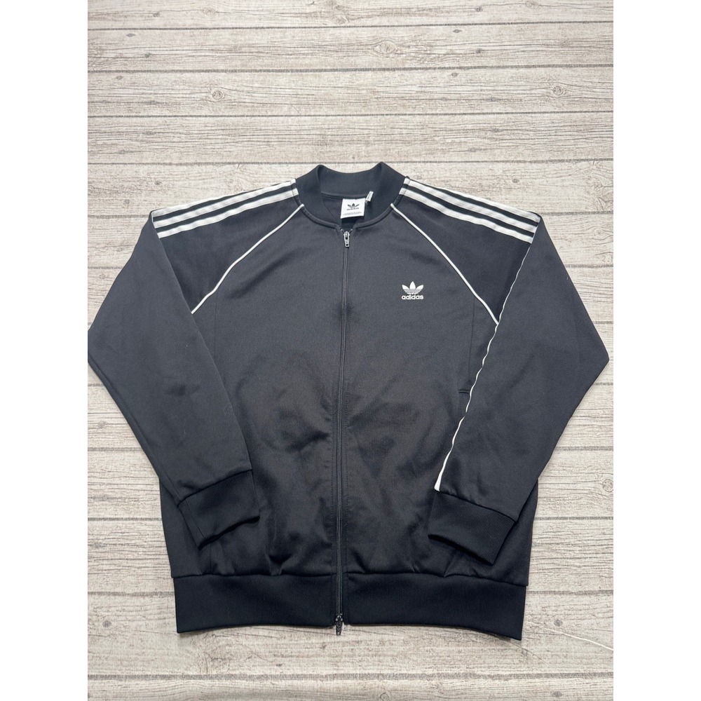 Adidas Track Jacket Mens XL Black Original Superstar SST Trefoil Firebird Sporty
